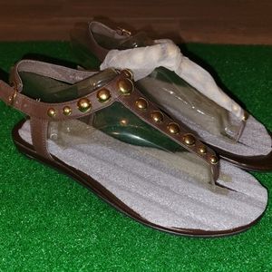 Guess Helena Brown with Gold Sandals